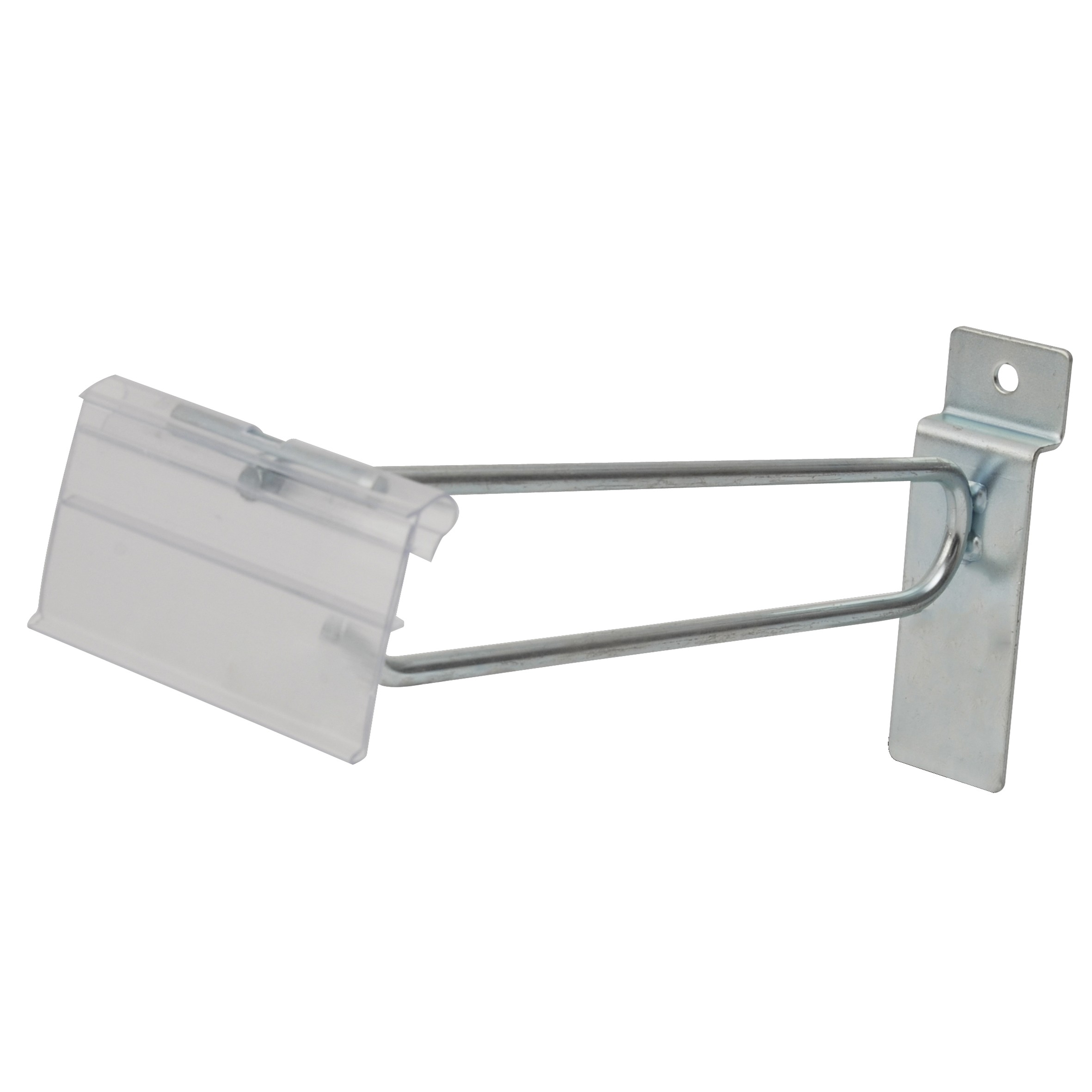 Gancho de panel ranurado con preciador plástico, 8"