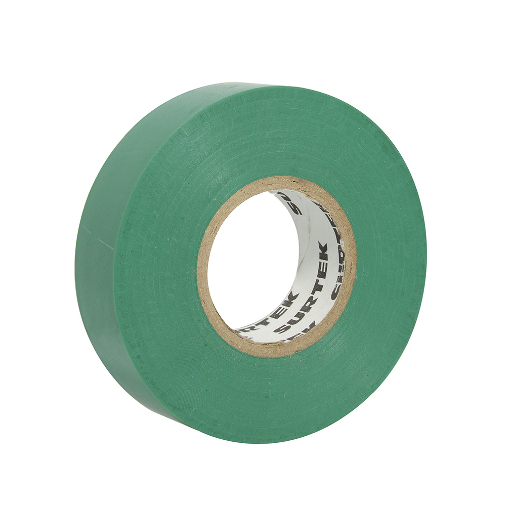 Cinta verde para aislar 19 mm x 18 m