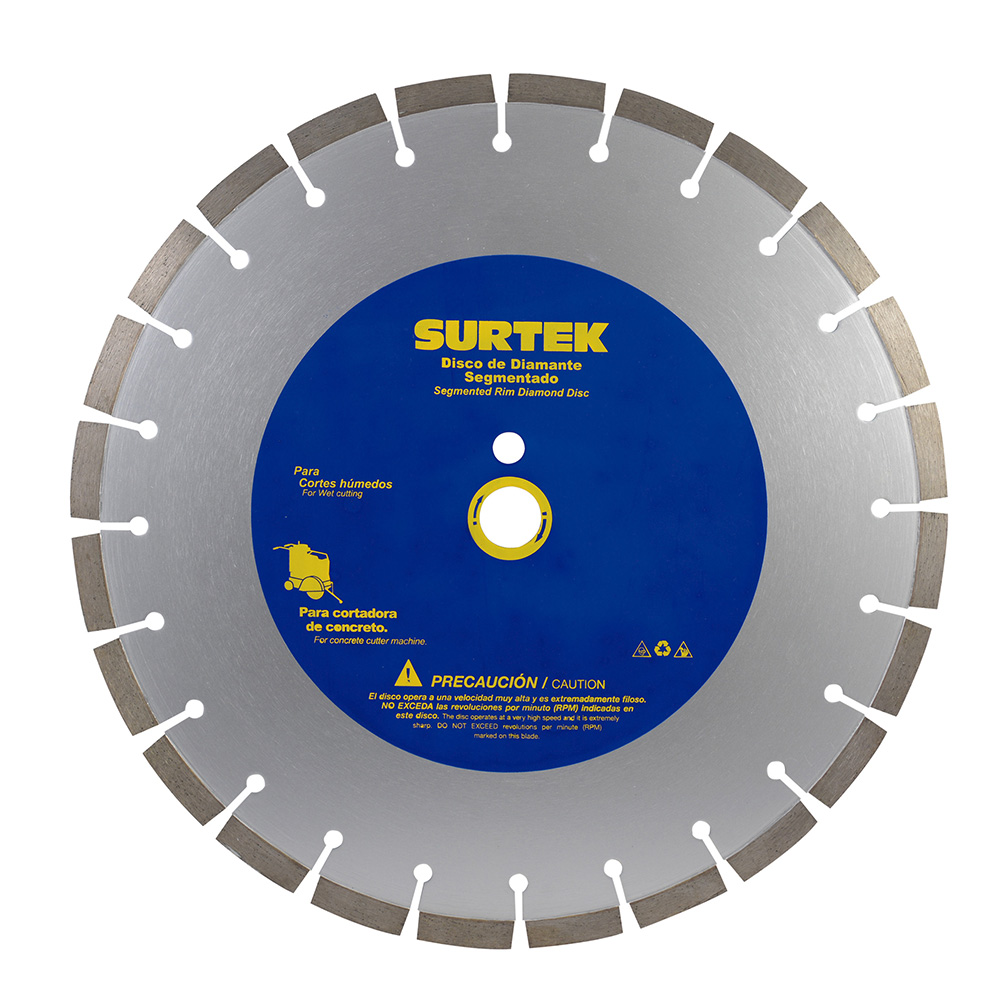 Disco de diamante para cortadora de concreto, 16"