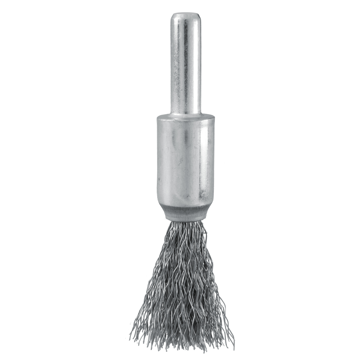 Carda copa ondulada alambre delgado 1/2" x 0.30 mm con zanco 1/4"
