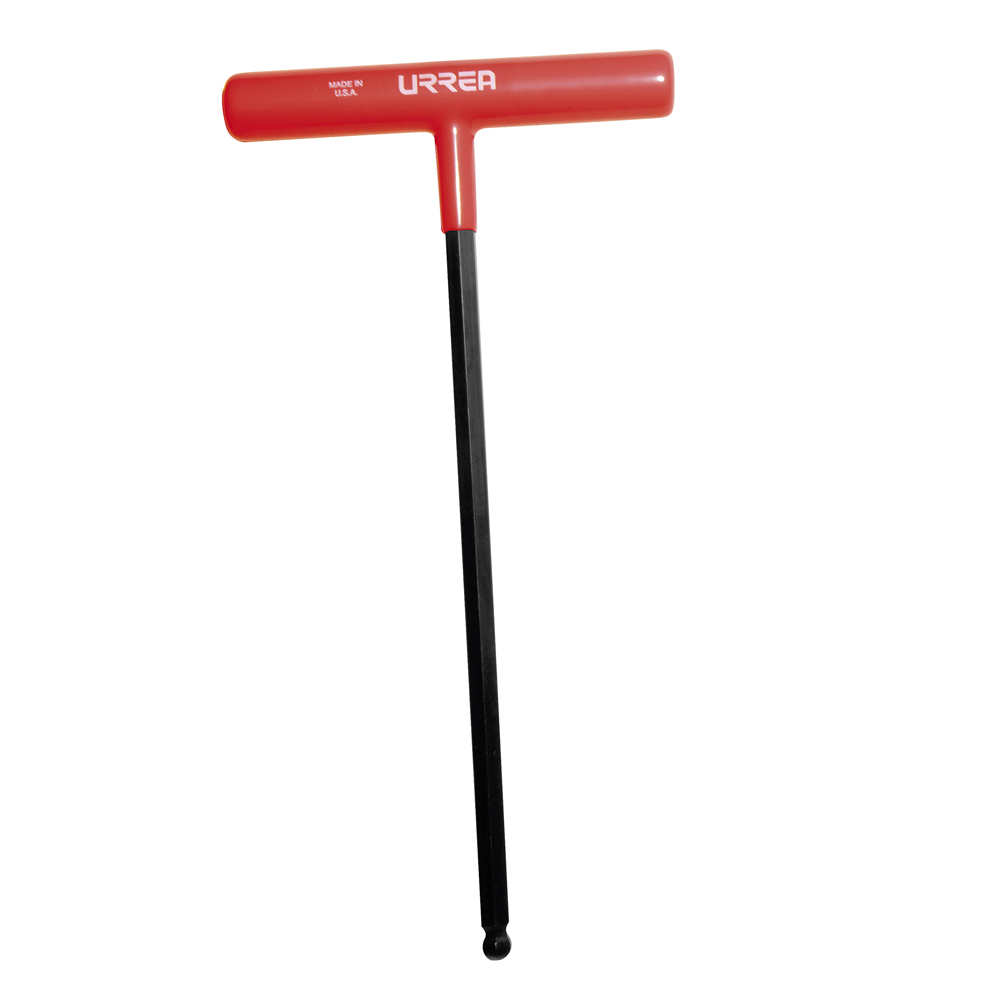 Llave hexagonal larga tipo "T" punta de bola ergonómica en pulgadas, 7/32"