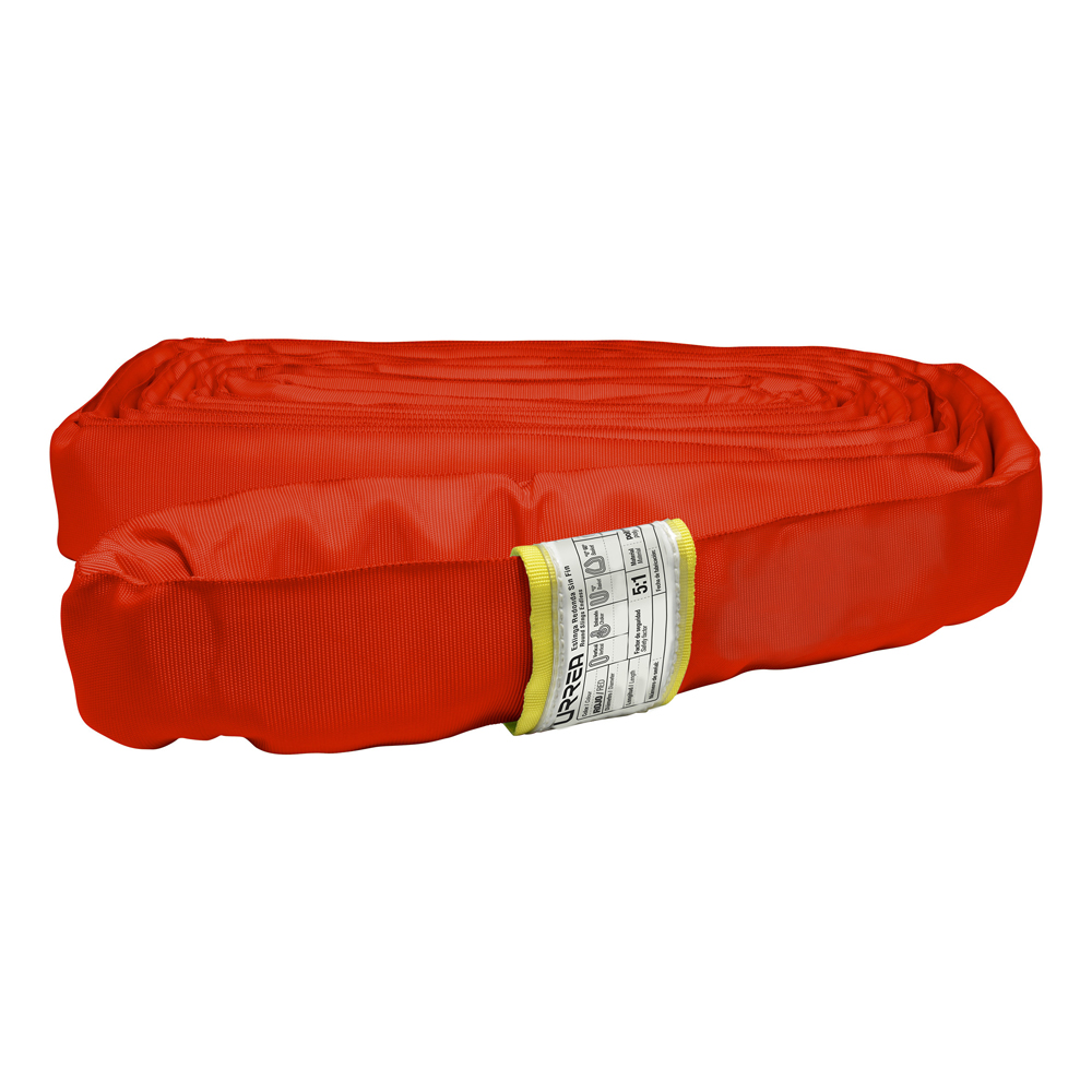 Eslinga de poliéster redonda sin fin roja 6 m, 6 ton