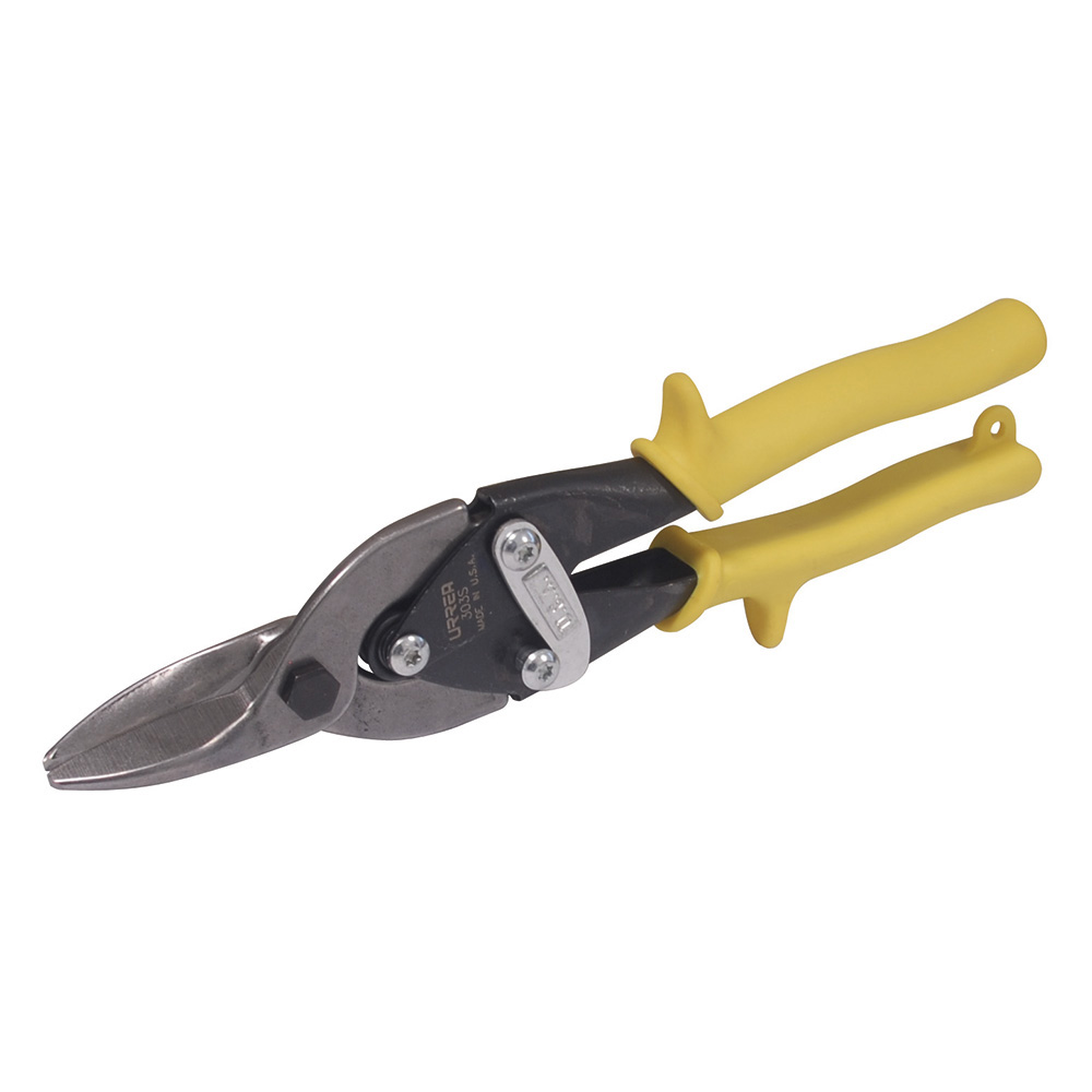 Tijera con mango rubber grip para hoj aviacalatero tipo aviación recta de 10"