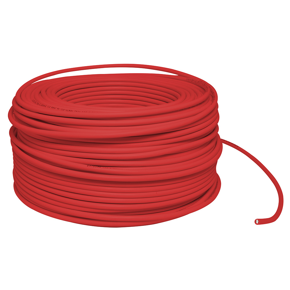 Cable eléctrico THW calibre 8, 100 m color rojo, 5000 W