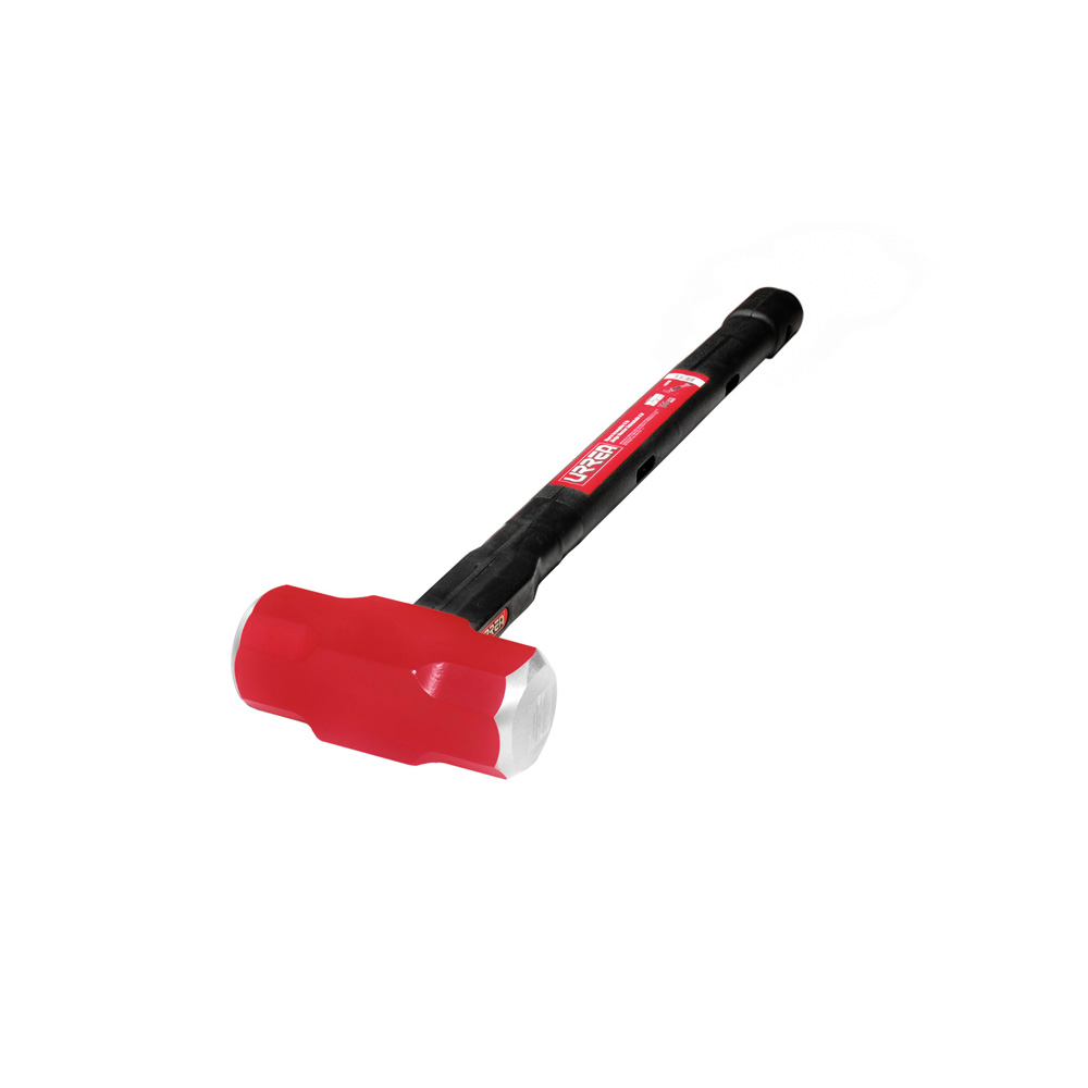 Marro octagonal cabeza forjada irrompible con mango rubber grip anti-vibración 30", 14 lb