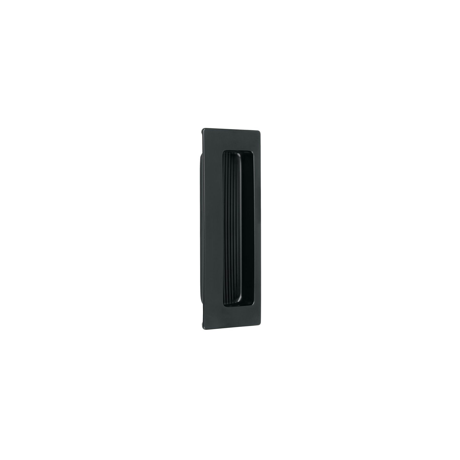 Jaladera de embutir cuadrada acabado negro, HERMEX
