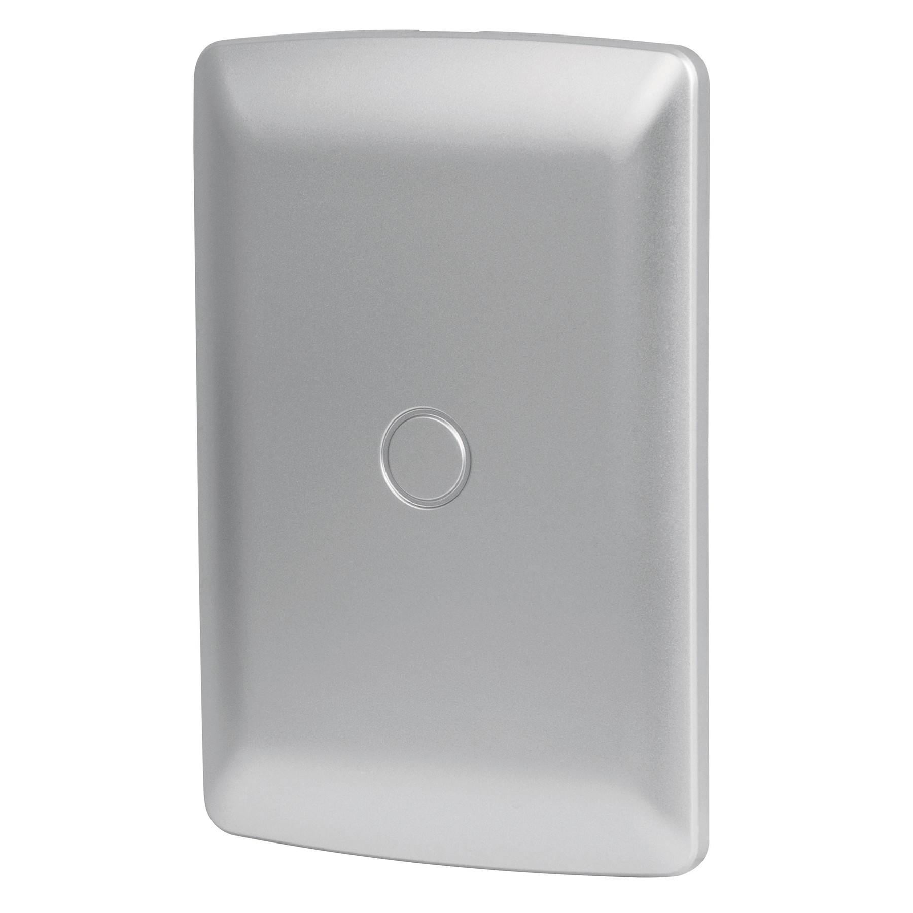 Placa de ABS ciega, línea italiana, color plata, VOLTECK