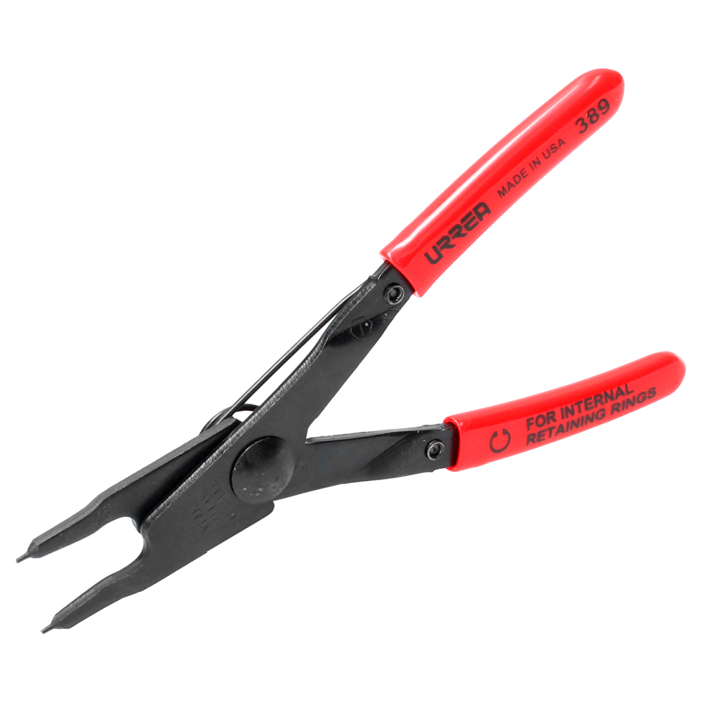 Pinza para anillos de retención con mango rubber grip fijas tipo interno ángulo de 0°