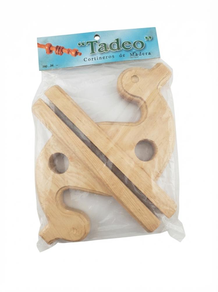 Cortinero de madera "Pollo sin cola", #1
