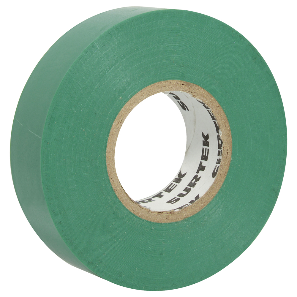 Cinta verde para aislar 19 mm x 9 m