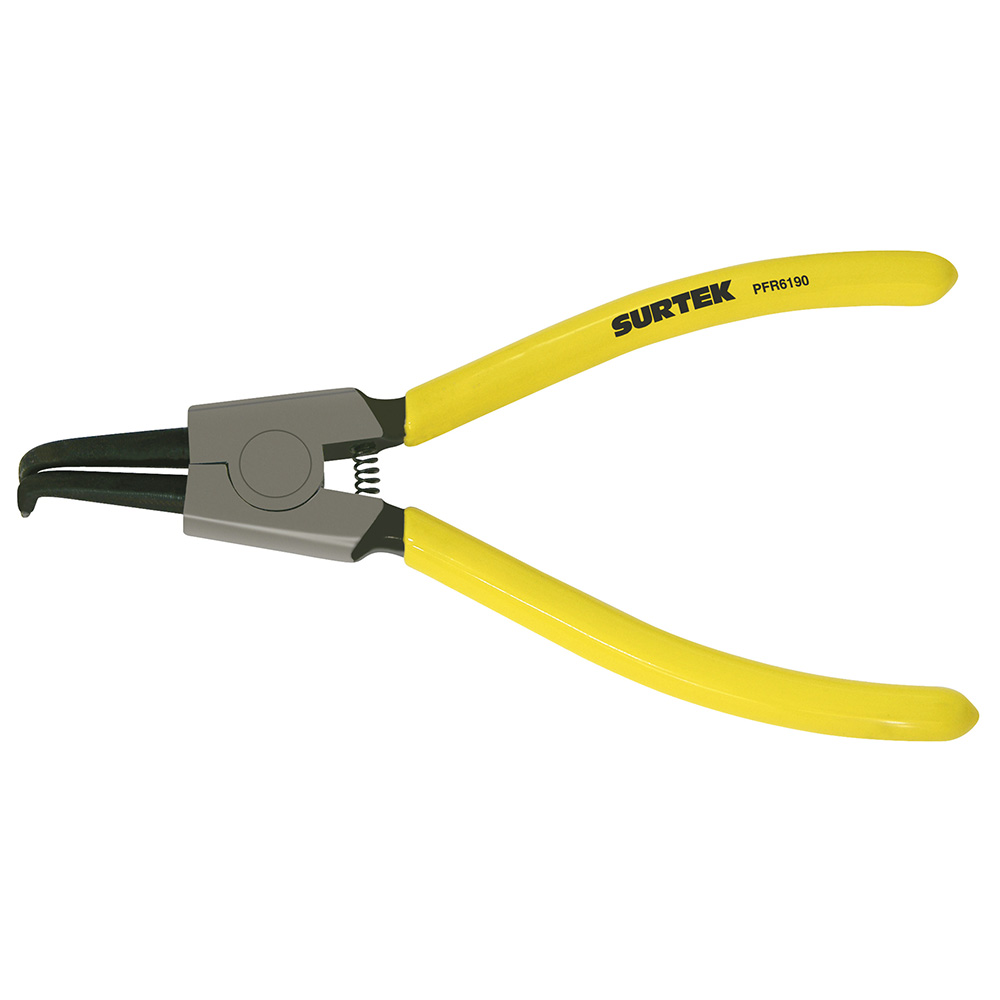 Pinza para anillos de retención con doble mango de vinil fijas tipo externo ángulo de 0°