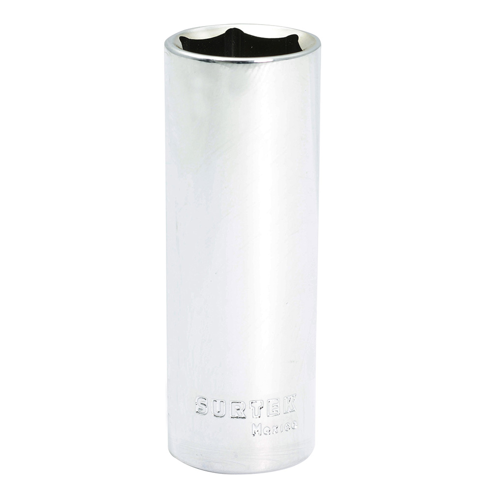 Dado largo cuadro de 1/2", 6 puntas, en pulgadas, 3/4"