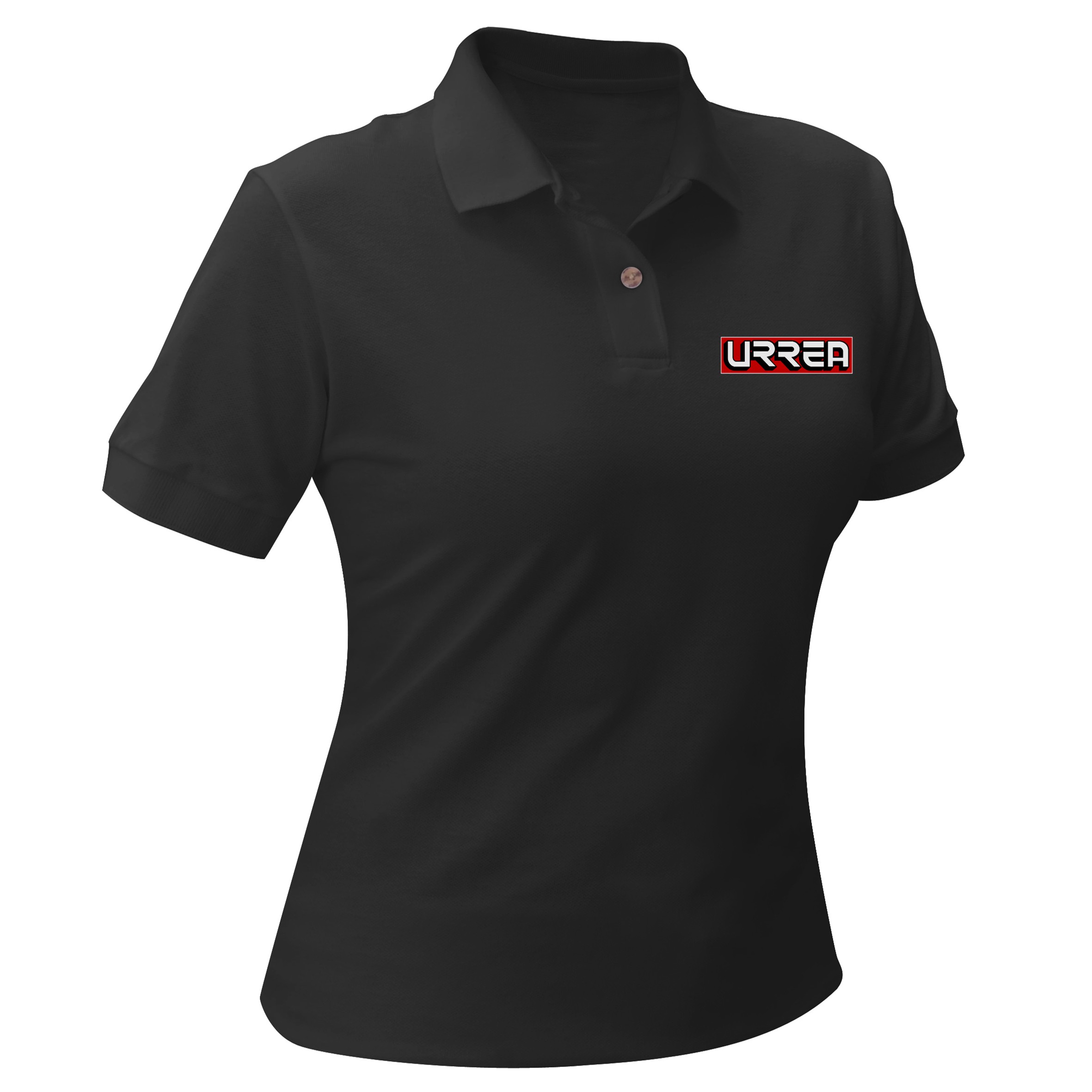 Playera tipo polo para dama color negro talla CH