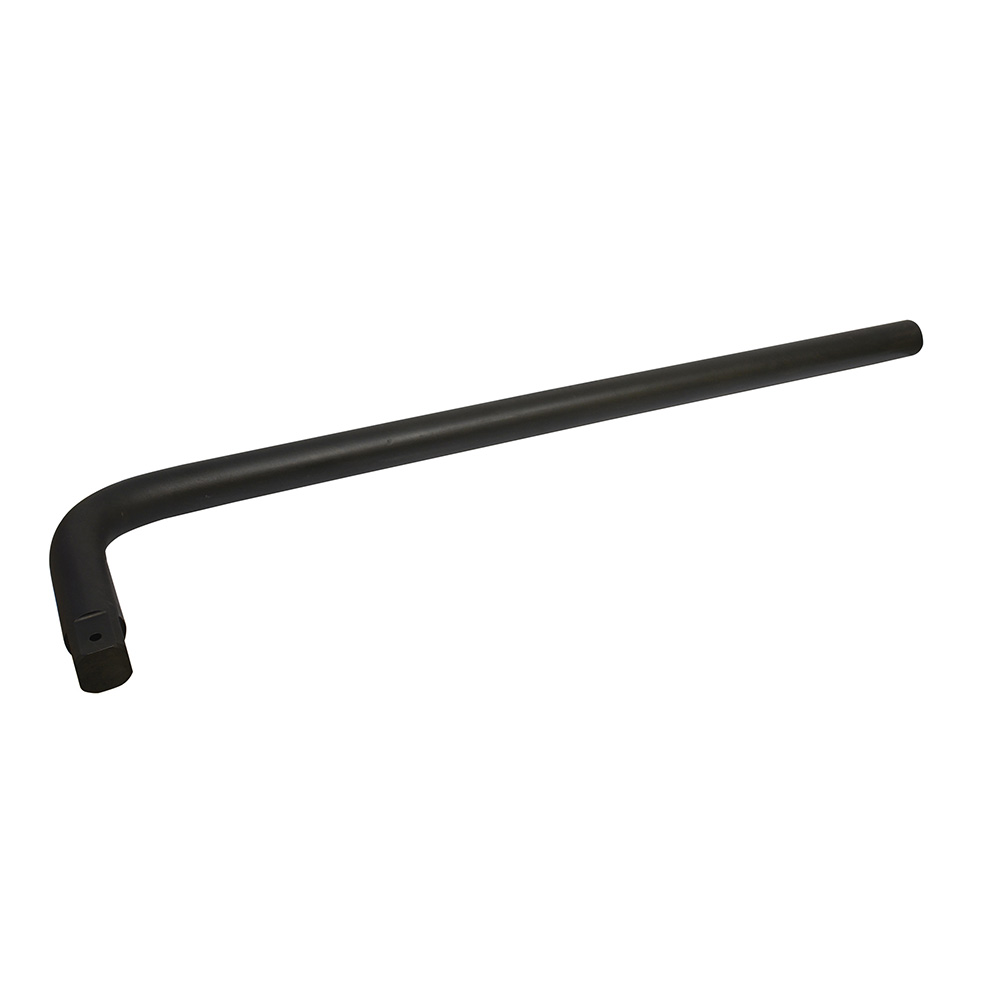 Mango en L para dado de impacto con barreno pasado cuadro de 1-1/2", 38"