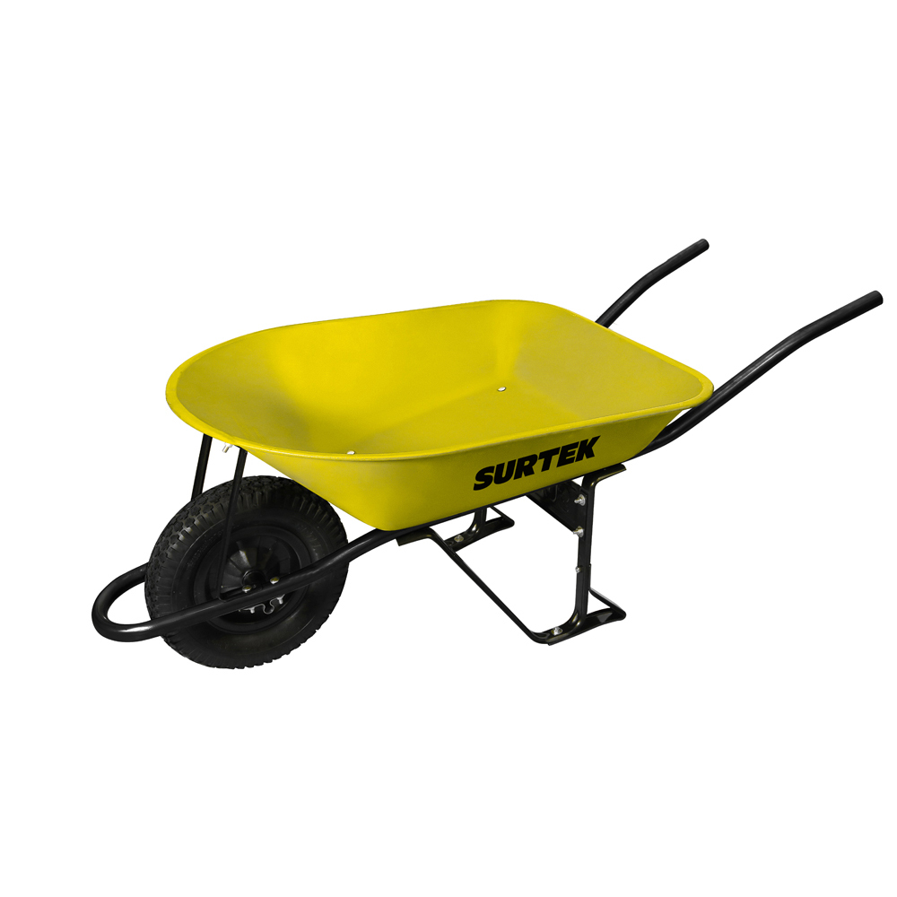 Carretilla reforzada con bastidor metálico 4.5 Ft3 llanta imponchable de poliuretano