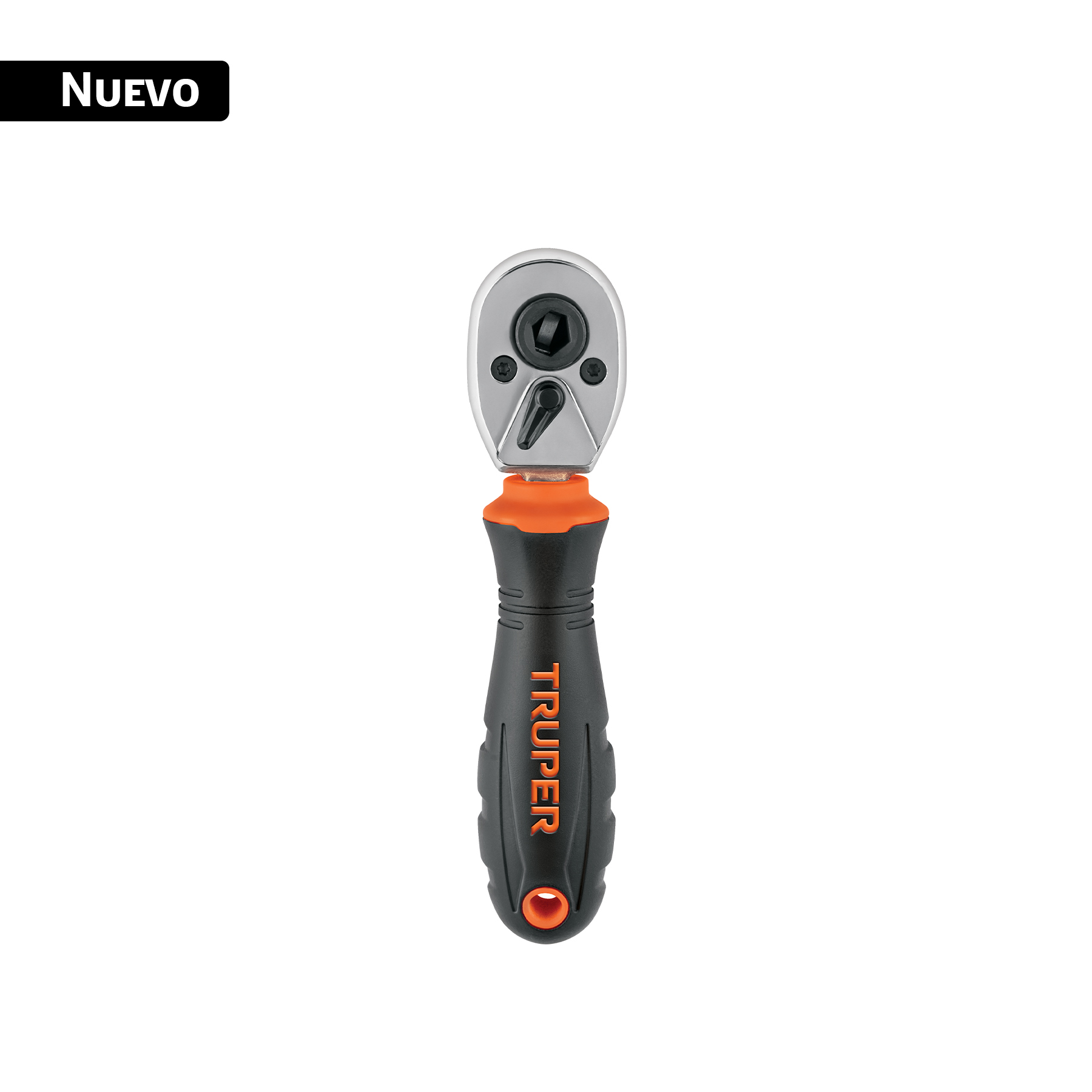 Matraca mini 1/4' para puntas y dados, Comfort Grip, TRUPER