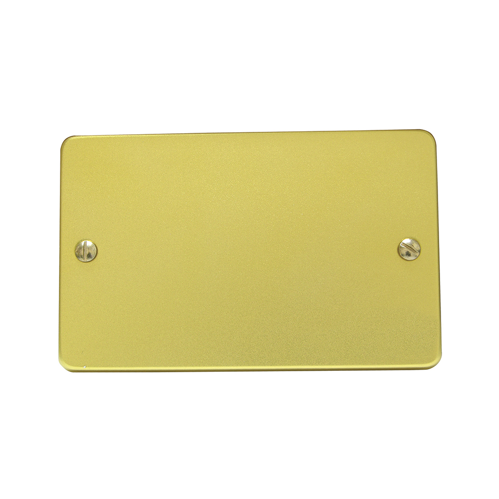 Placa ciega de aluminio, línea estándar, color oro