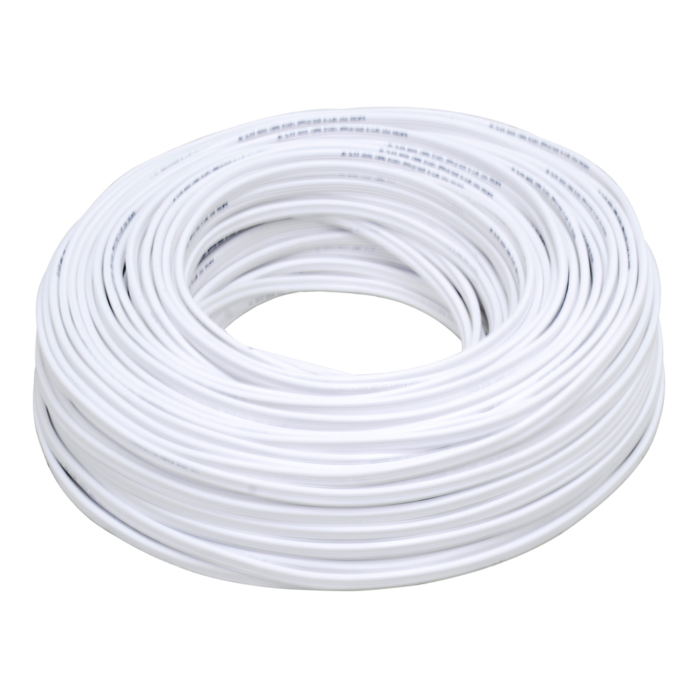 Cable eléctrico POT CCA 2 x 16, 100 m color blanco