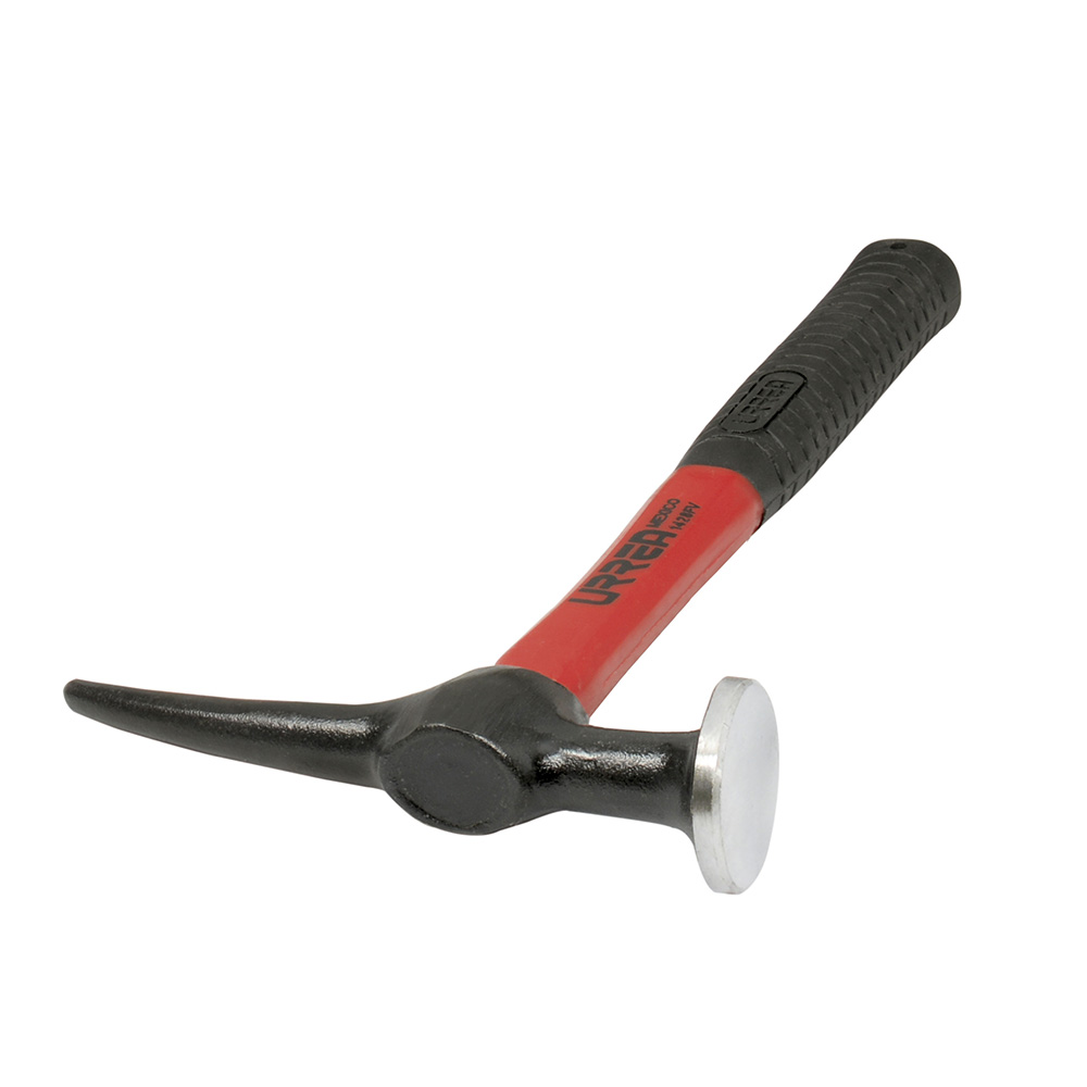 Martillo para laminero con mango de fibra de vidrio de 13", desabollador