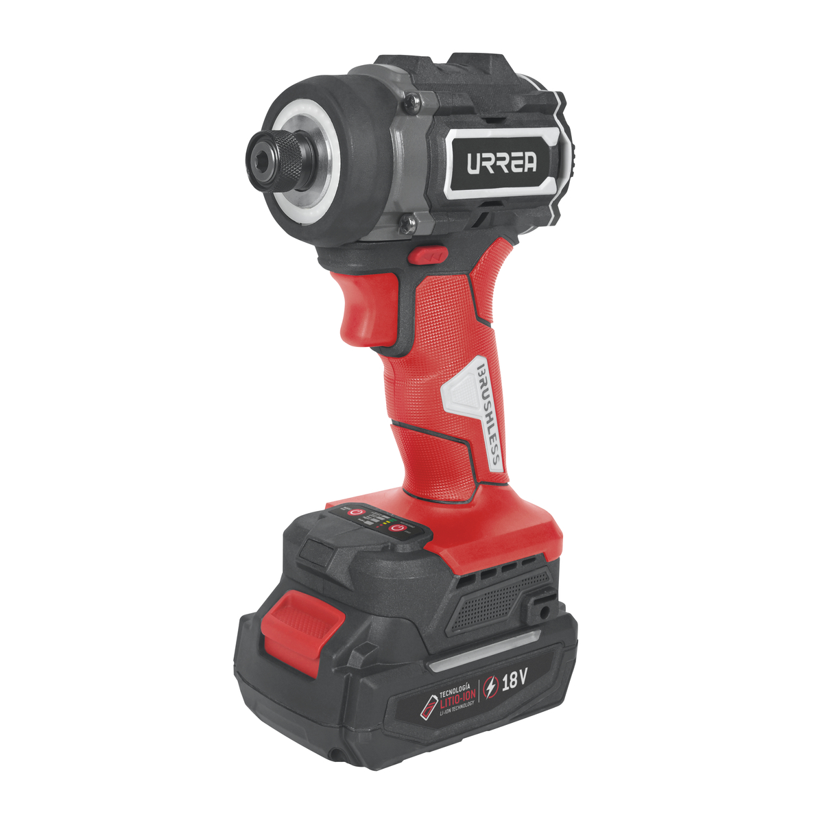 Atornillador de impacto 1/4" a batería Litio-ion 18 V, 230 Nm