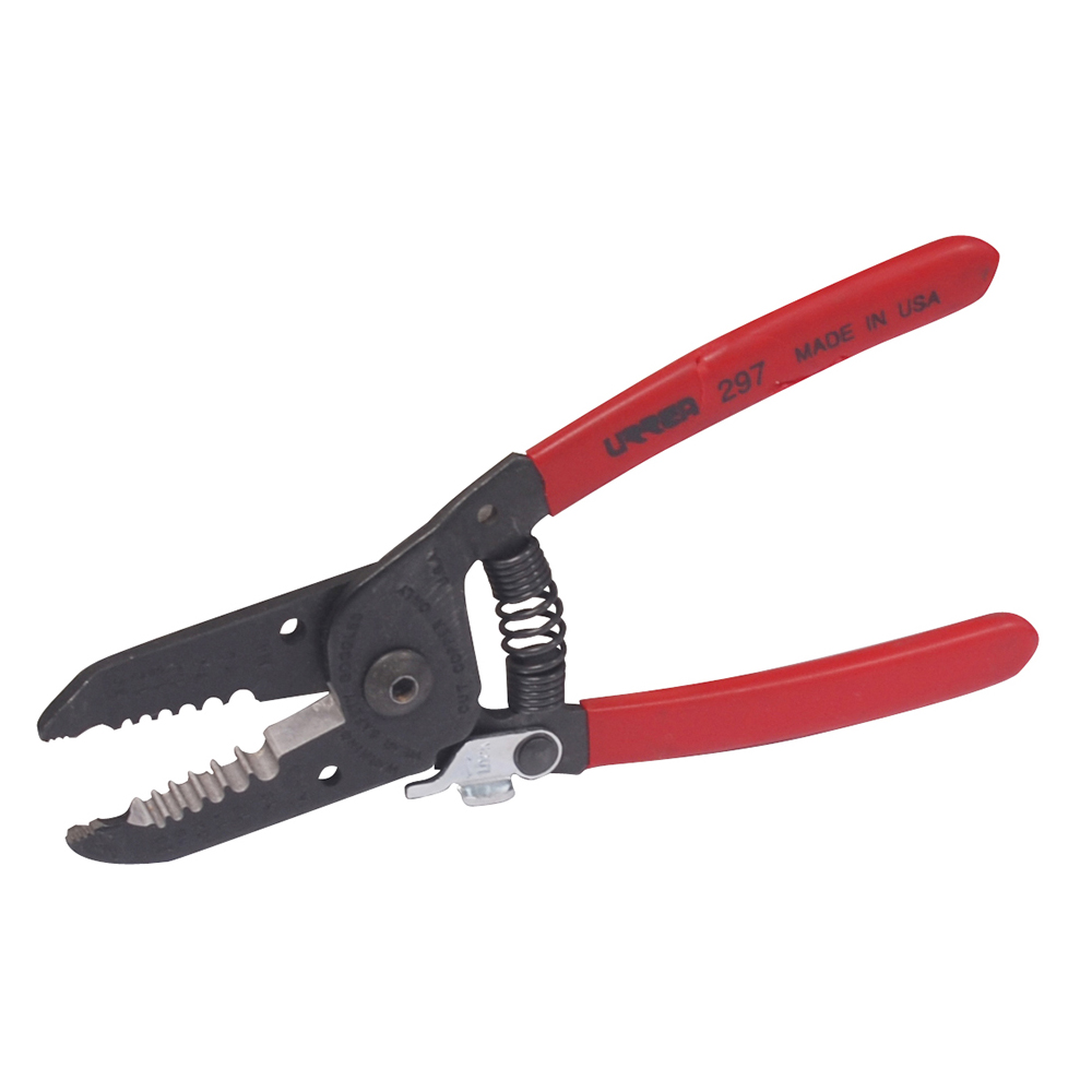 Pinza pelacable con mango air cushion 10-20 AWG alta palanca con seguro de 6-3/4"