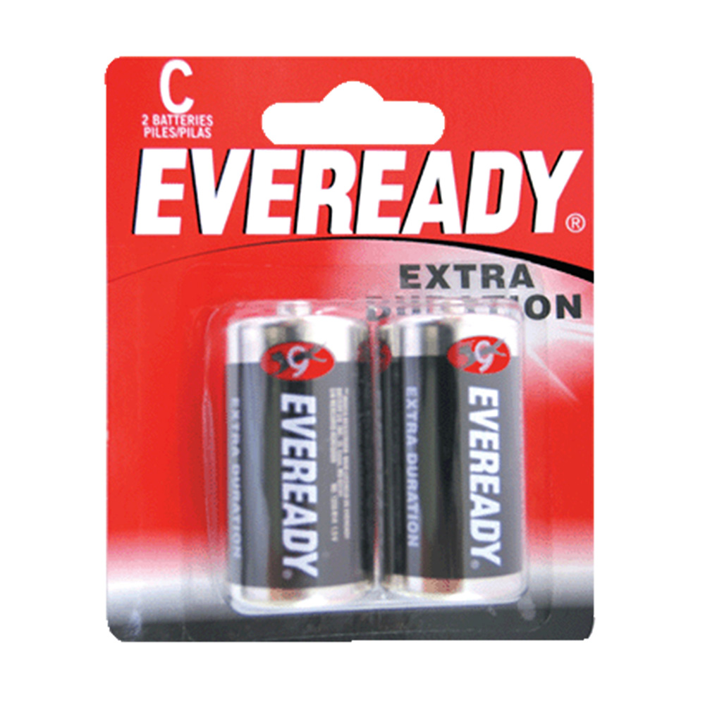 Pila alcalina Eveready "C", 2 piezas