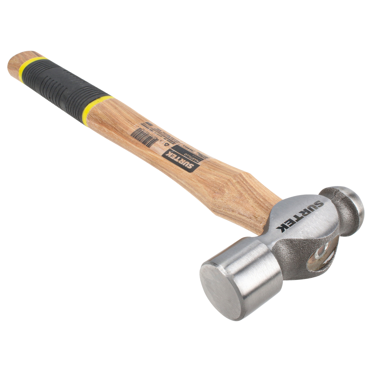 Martillo de bola pulido con mango de madera con grip de 12-13/64", 12 oz