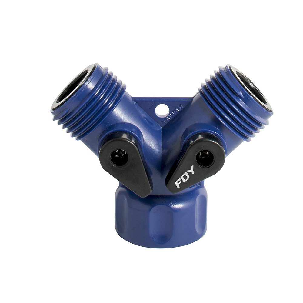 Adaptador para manguera de riego en "Y" de plástico, 11.5 cm x 7.2 cm