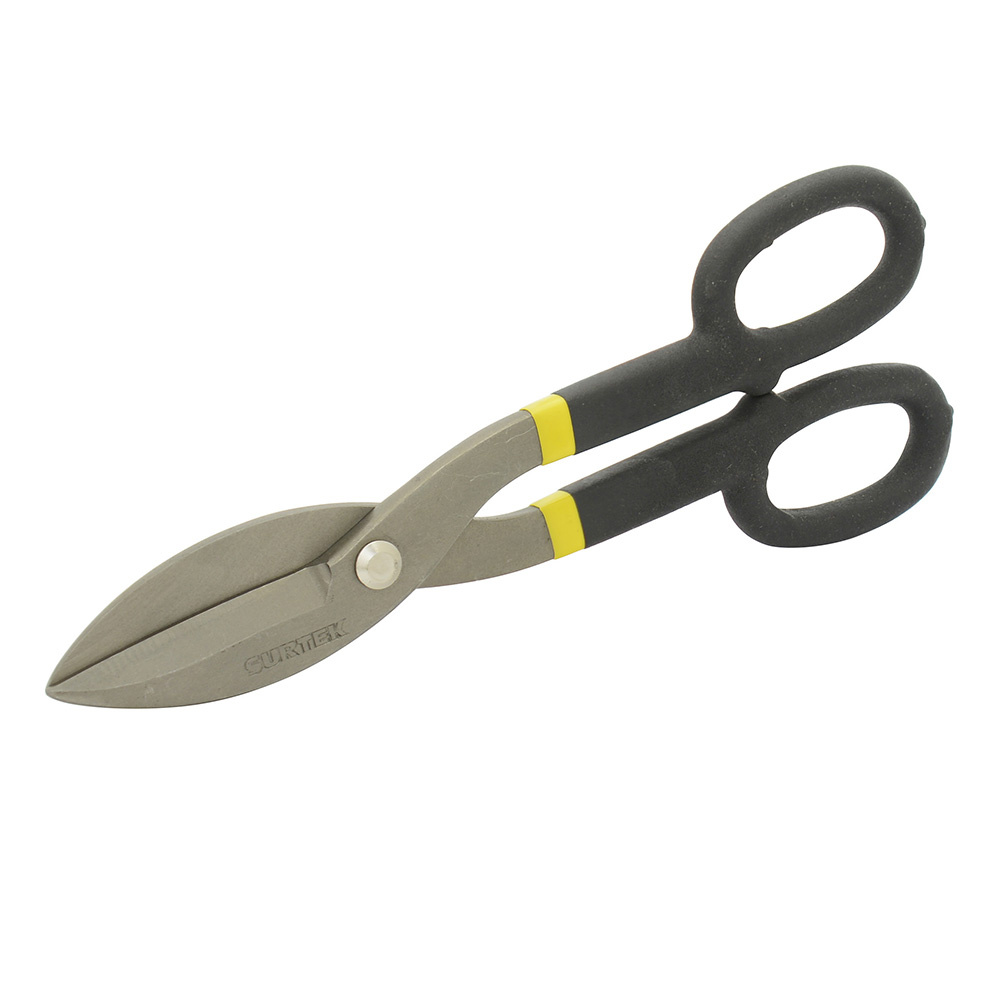 Tijeras para hojalatero con mango rubber grip 10"
