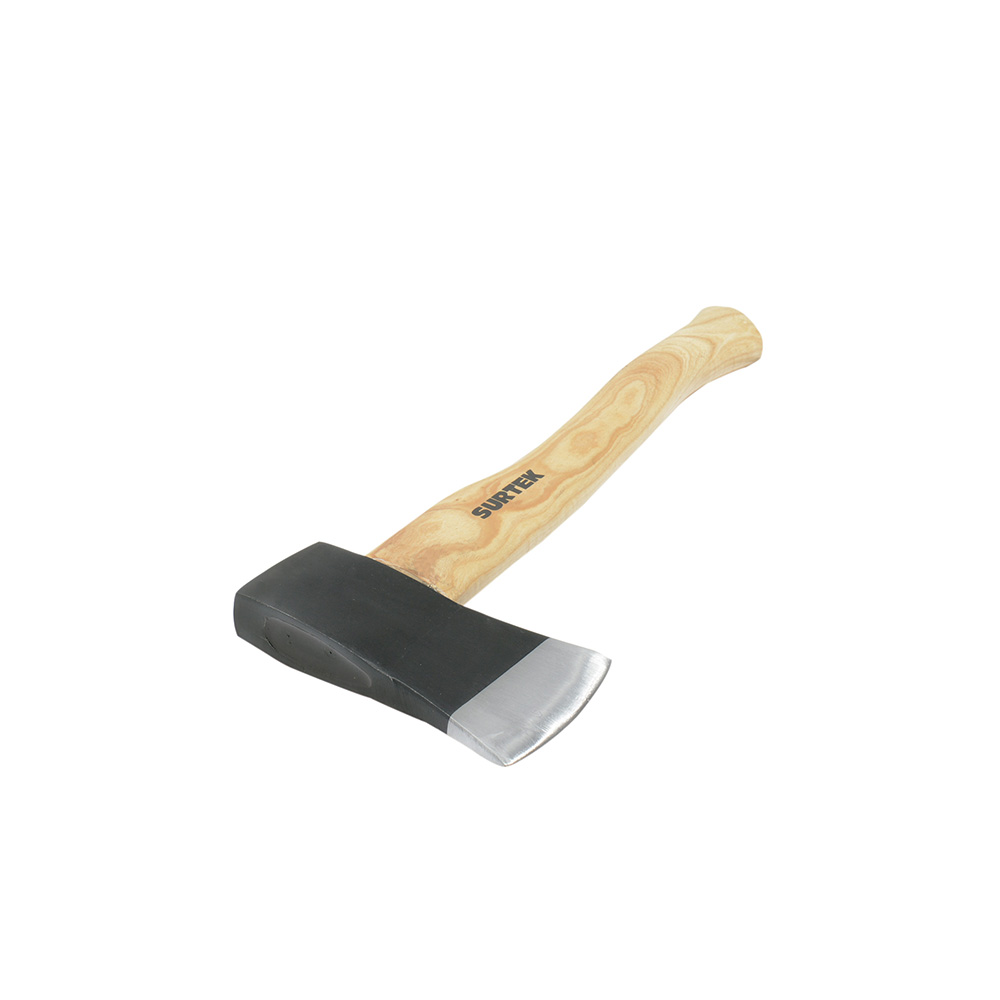 Hacha cazadora con cabeza forjada en acero con mango de madera 14", 1-1/4 lb
