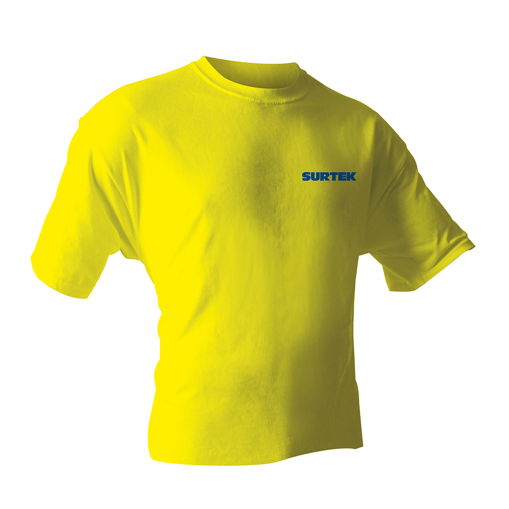 Playera cuello redondo color amarillo talla CH