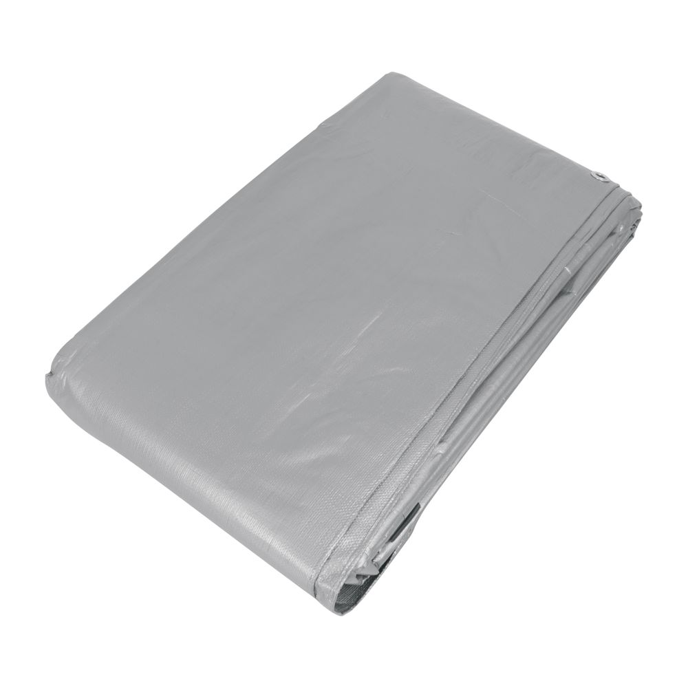 Lona de polietileno reforzada 5 x 7 m, gris, 180g/m2, TRUPER