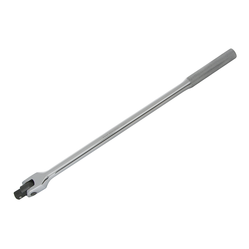 Mango articulado cromado para dado cuadro de 1/2", 17-7/8"