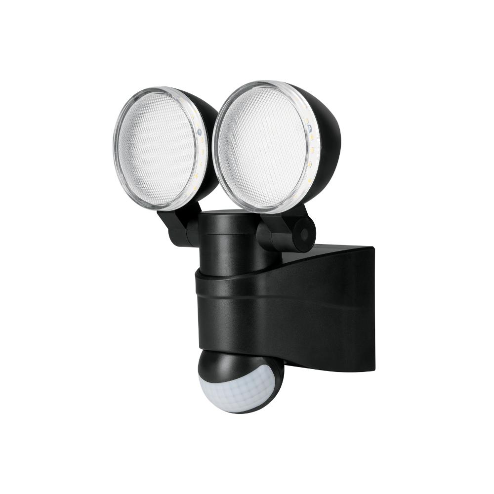 Arbotante LED 12W 4000K con sensor de movimiento, negro