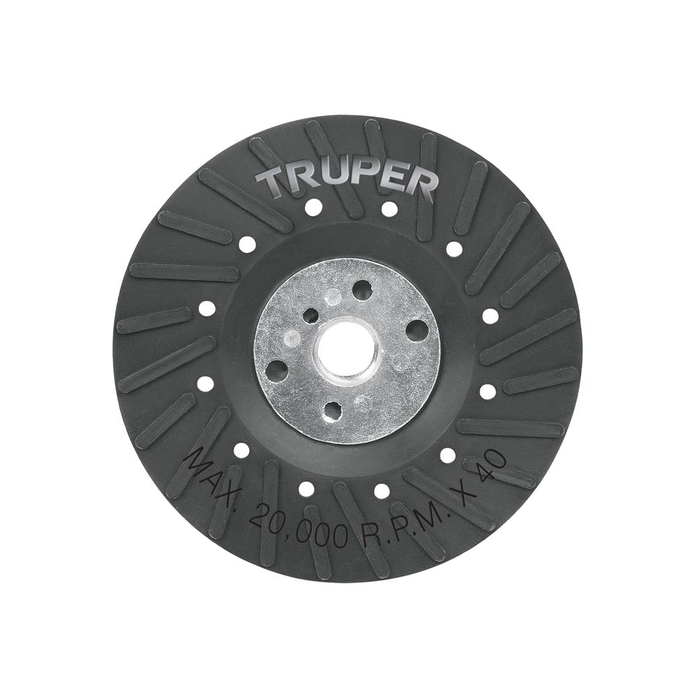 Respaldo para discos de lija 4-1/2', eje 5/8, TRUPER
