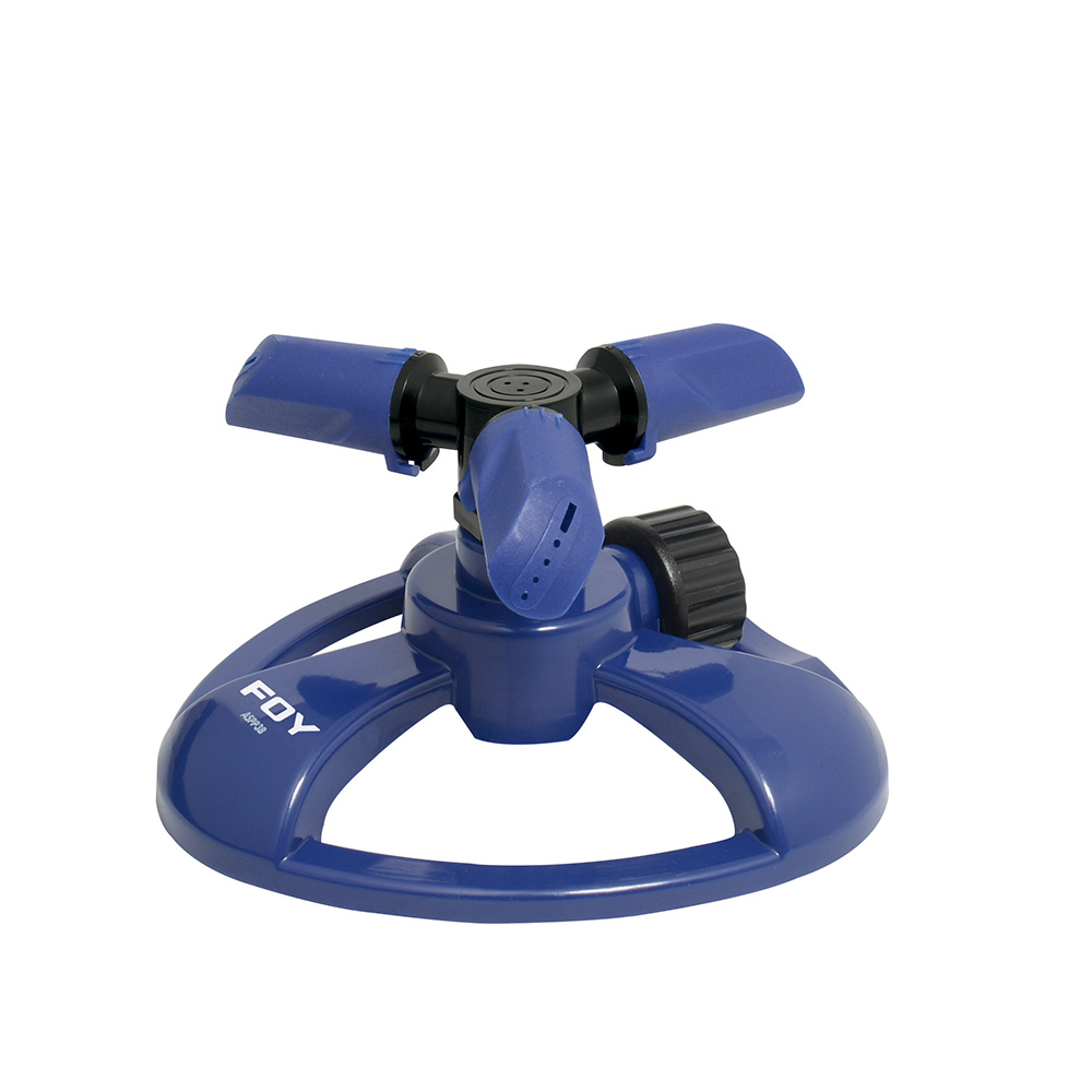 Aspersor estacionario con base plástica de 3 brazos, 3/4" GHT