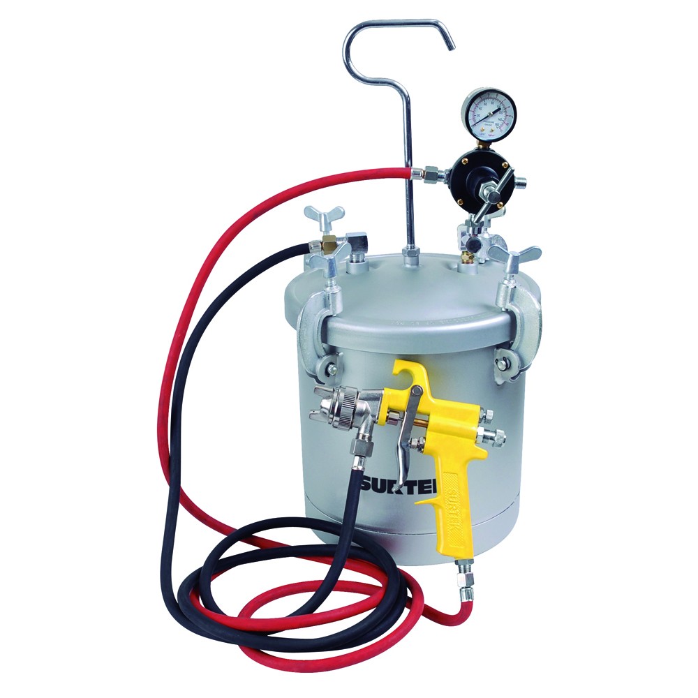 Equipo industrial para pintar, capacidad 10 Lt, 72 PSI