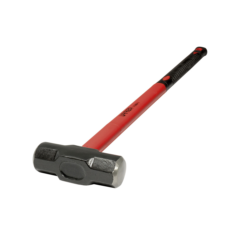 Marro octagonal cabeza maquinada con mango de fibra de vidrio 36", 16 lb