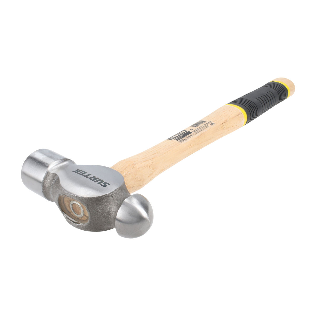 Martillo de bola pulido con mango de madera con grip de 14-9/16", 32 oz