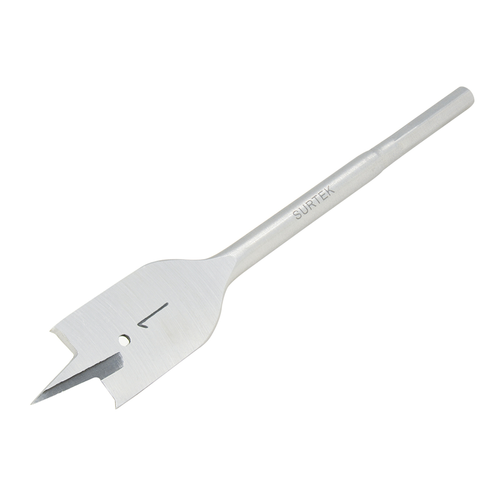 Broca para madera de acero al carbono tipo manita 1-1/4" zanco de 1/4"