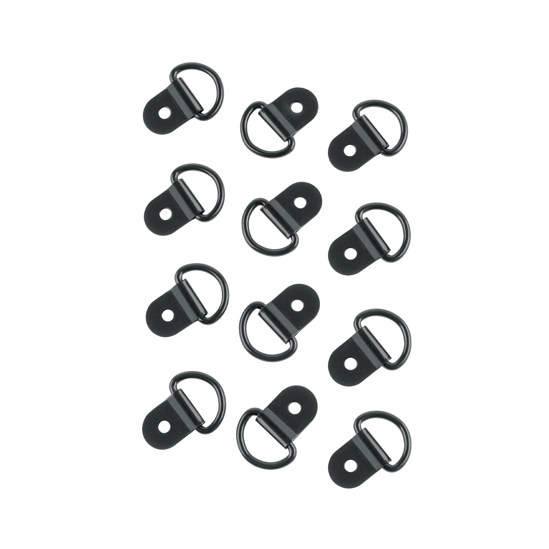 12 anclajes para amarre de carga, anillo en 'D' espesor 1/8'