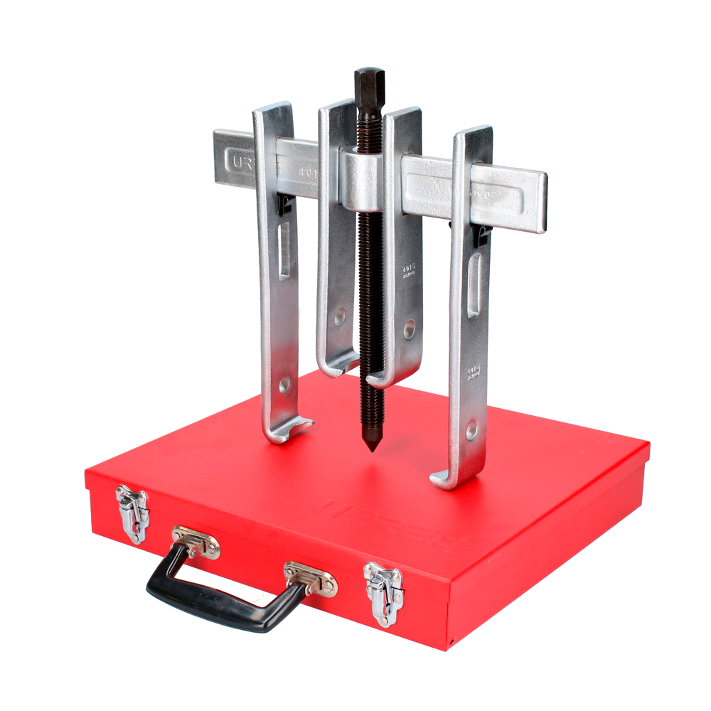 Extractor quijada recta tipo "A" 10 ton, tornillo con punta reforzada,9 piezas en caja met