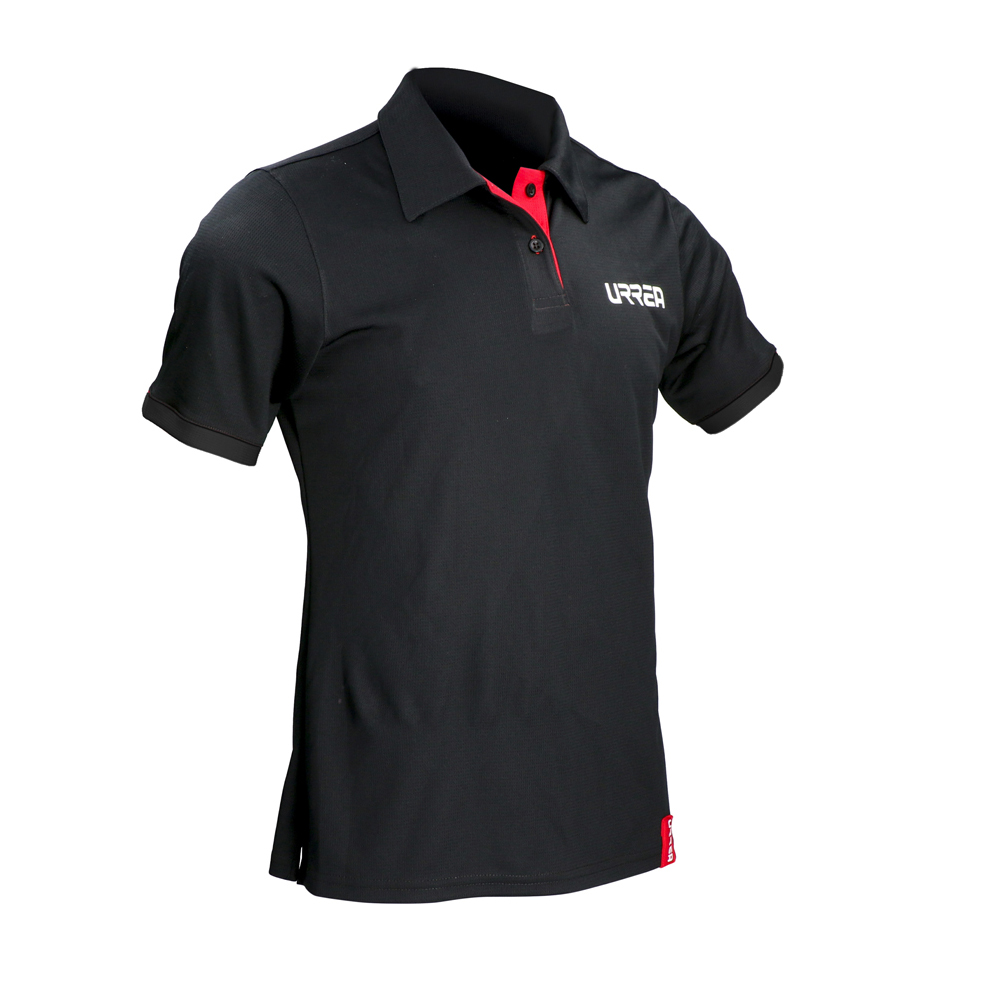 Playera tipo polo dry fit para caballero color negro talla L