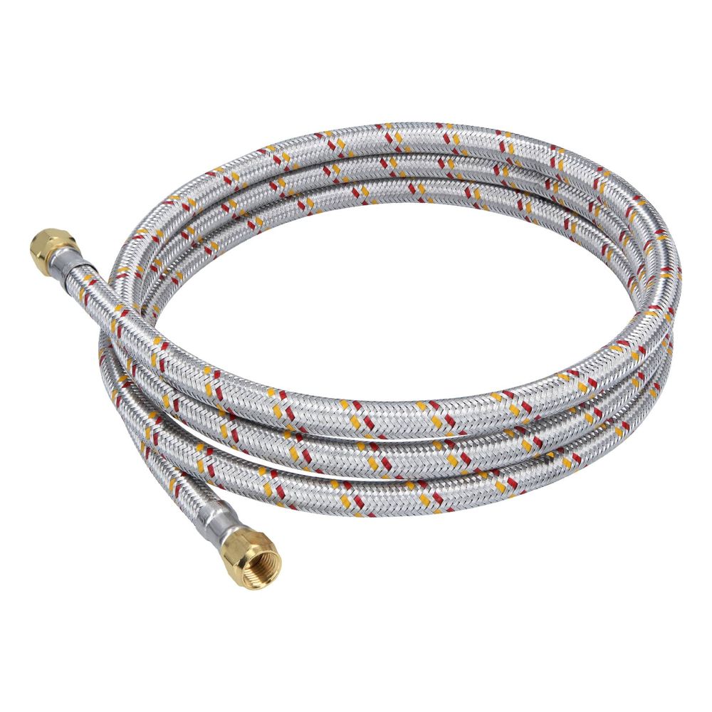 Manguera para gas, aluminio, 5/16' flare, 200cm, FOSET BASIC