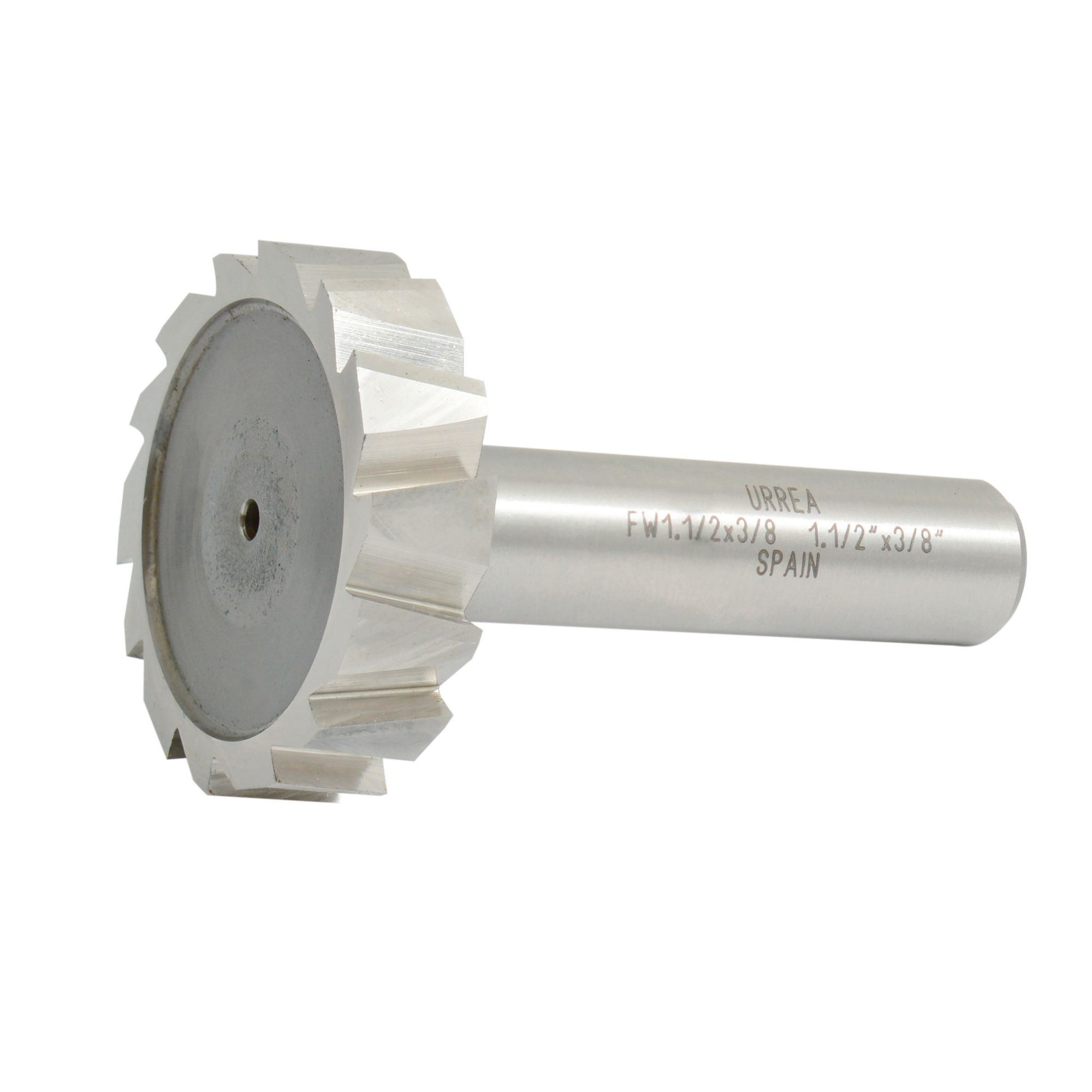 Fresa tipo woodruff de acero 1-1/2" x 3/8"