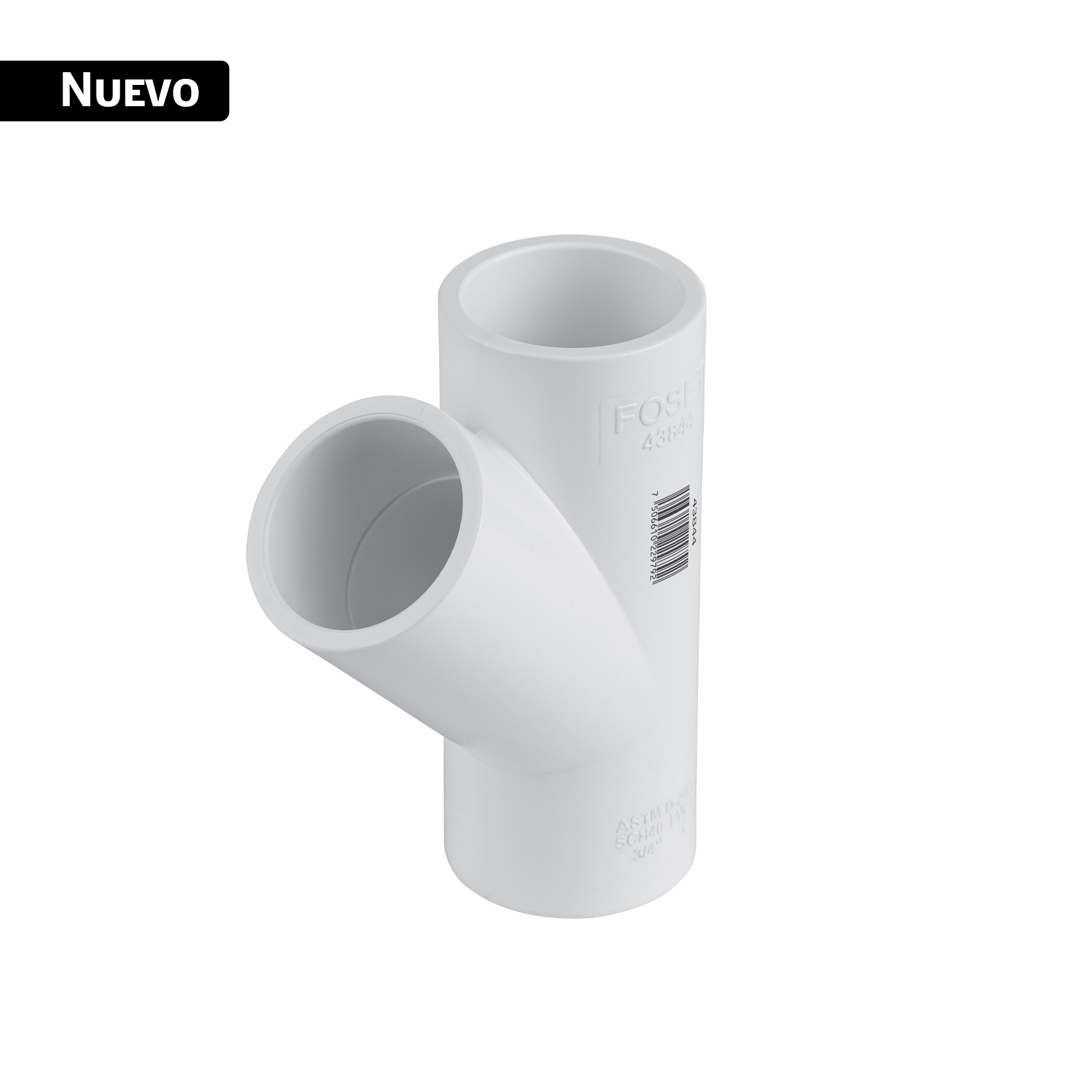 Yee sencilla de PVC 3/4', FOSET