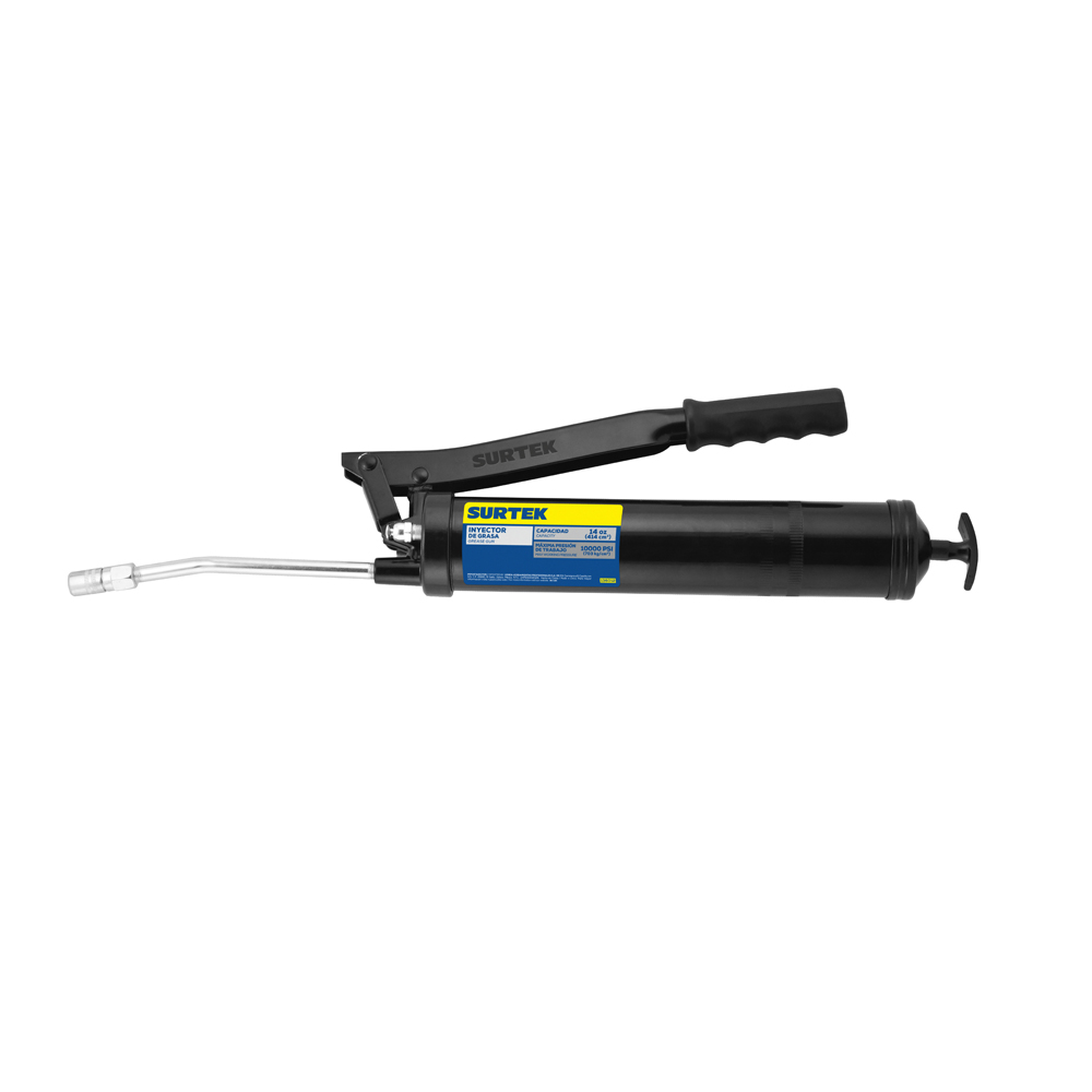 Inyector de grasa a dos manos de 400 g, 10000 PSI