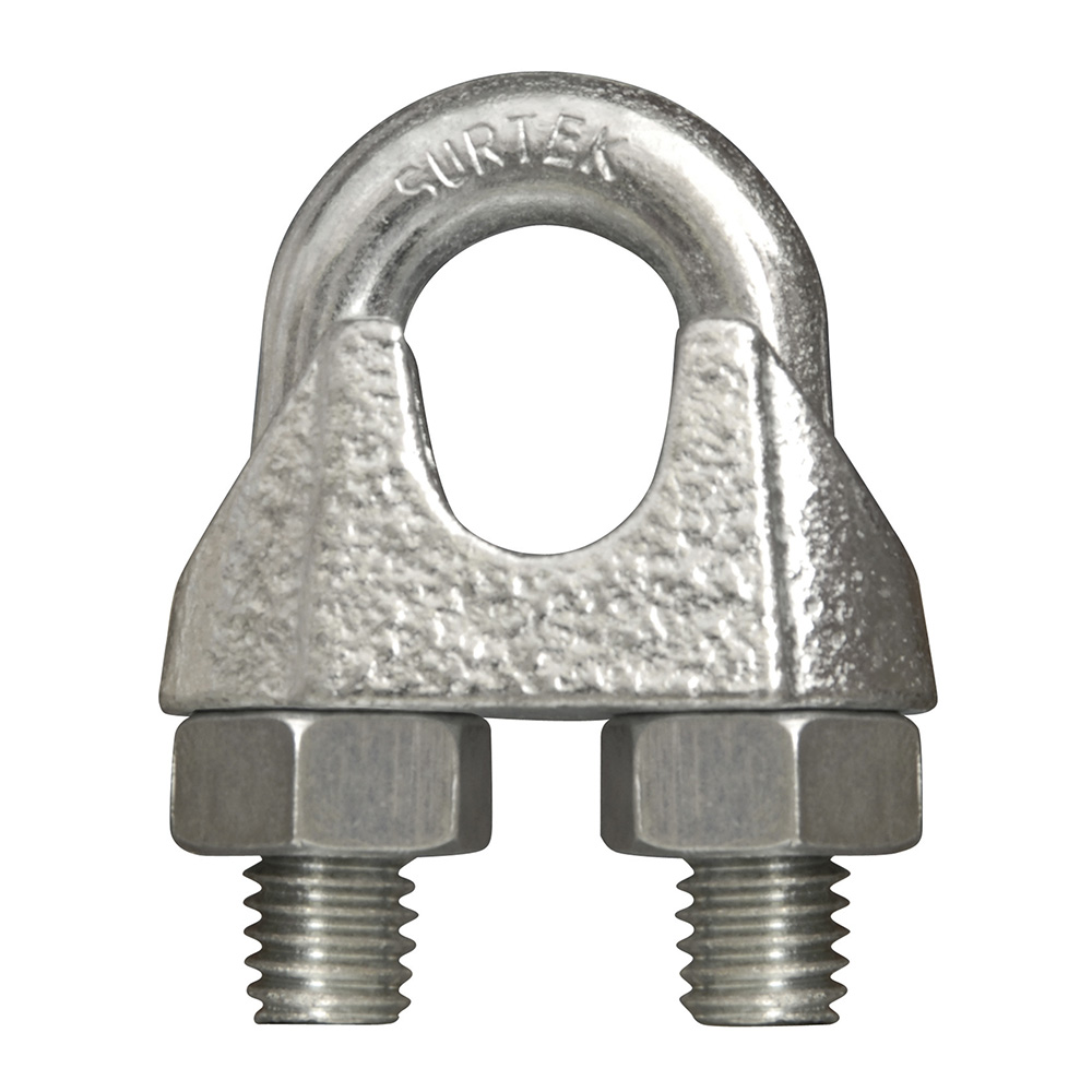 Perro de hierro maleable para cable de acero tipo alemán 5/8"