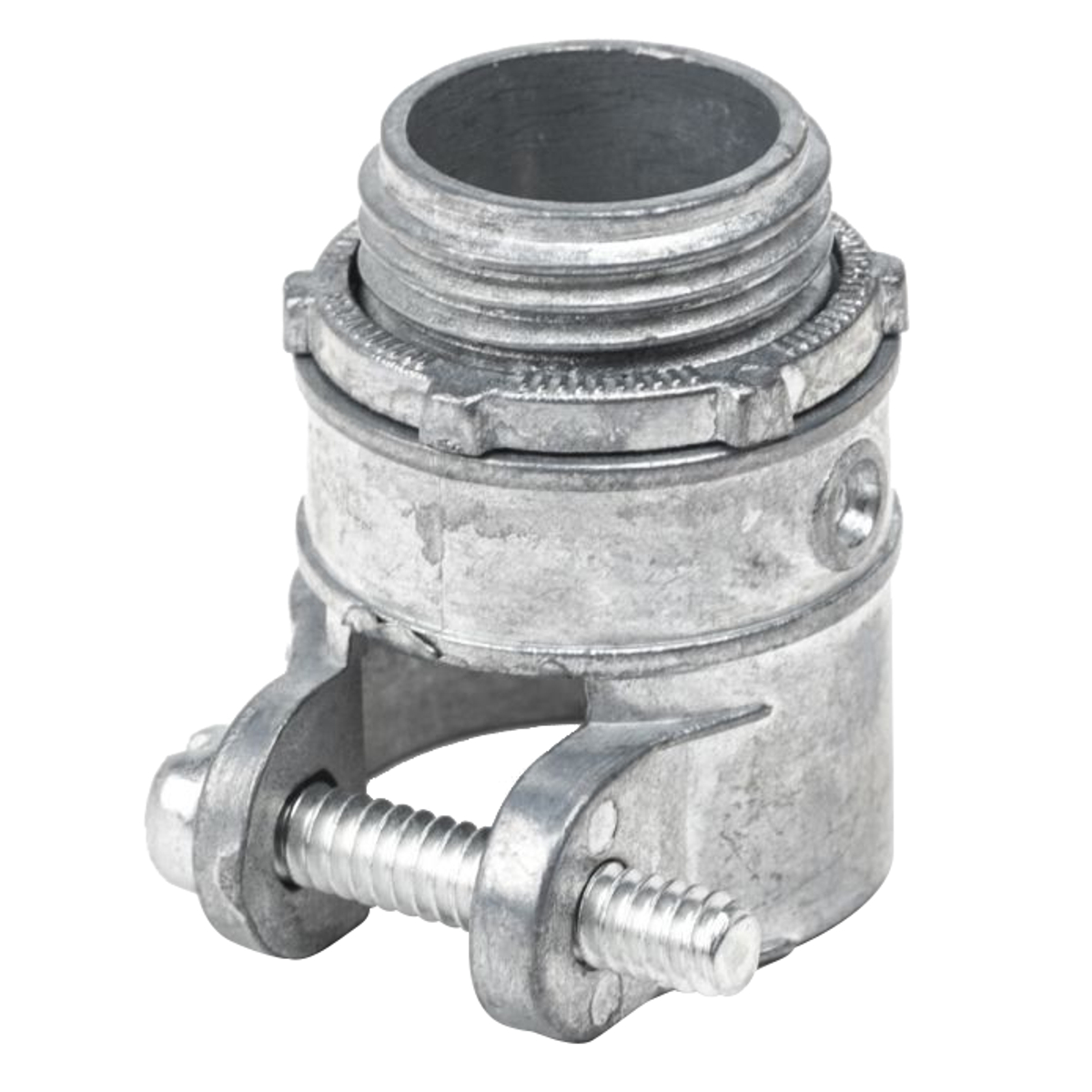 Conector recto metálico para tubo flexible 1"