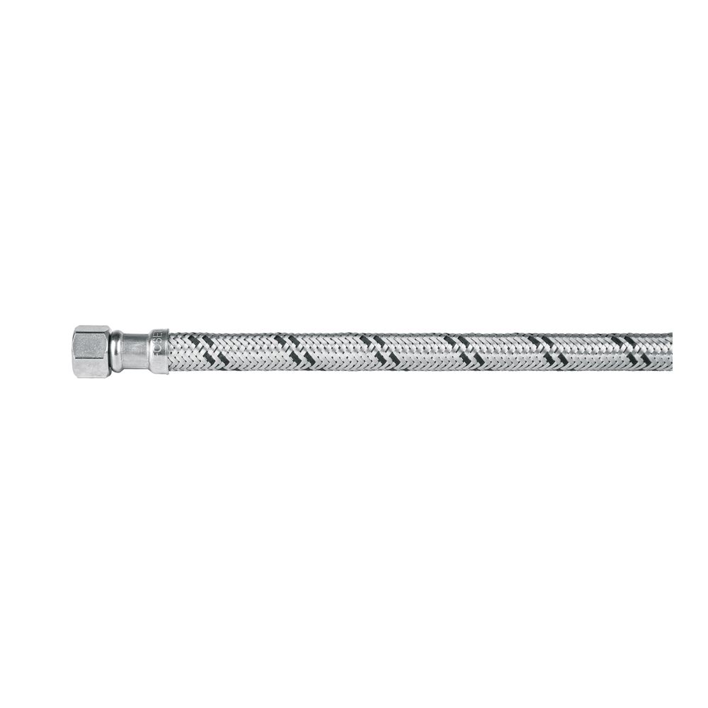 Manguera lavabo/fregadero, acero inox, 1/2' x 3/8', 40 cm
